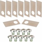 9x lames de robots tondeuses + 9x écrous compatible avec honda série miimo hrm 39x17, 5mm acier inoxydable ... 9x lames de robots tondeuses + 9x écrous compatible avec honda série miimo hrm 39x17, 5mm acier inoxydable ...