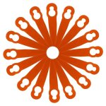 100 pices accessoires de lames en plastique de remplacement pour stihl polycut 2 - 2 fsa 45 tondeuse ...