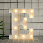 Aafgvc - lettres de l'alphabet � led avec lumi�re blanche chaude pour d�coration d'int�rieur, f�te, bar, ...