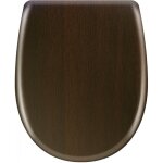 Olfa - abattant easy clip avec descente assistée en bois exotique marron chocolat 36x46. 5 cm Olfa - abattant easy clip avec descente assistée en bois exotique marron chocolat 36x46. 5 cm