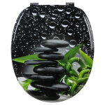 Abattant de toilette en mdf avec charnire zingue, couvercle de wc, antibactrienne, 43, 2x37, 6cm, ...