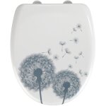 Abattant wc astera wenko avec frein de chute, lunette toilettes avec fixation inox, installation facile ...