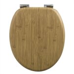 Abattant wc couvercle wc en bois mdf soft close avec frein de chute pour couvette en o si�ge de toilette ...
