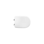 Abattant wc pour wc facis ginevra 48 - 51 x 37, 9 cm abattant wc blanc avec charnie'res re'glables et ...