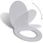 Abattant wc à fermeture en douceur blanc ovale vidaxl Abattant wc à fermeture en douceur blanc ovale vidaxl