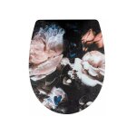 Wenko - abattant wc avec frein de chute peony avec surface avec relief, abattant wc clipsable, fixation ...
