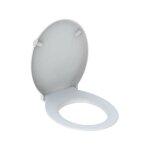 Geberit - abattant wc renova comfort, adapt� pmr, antibact�rien, fixation par le dessus