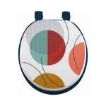 Abattant wc imprim� 'color pop' 47cm bleu