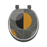 Abattant wc imprim�  color pop  47cm gris