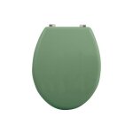 Abattant wc mdf cleo vert basil mat - charnières en inox msv Abattant wc mdf cleo vert basil mat - charnières en inox msv