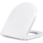 Abattant wc, si�ge de toilette standard � fermeture douce avec d�gagement rapide, fixation facile, cuvette ...