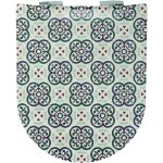 Homemaison - abattant wood slim d�clipsable � motifs carreaux de fa�ence beige 48x36. 5 cm