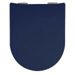 Olfa - abattant uni wood slim double avec descente assist�e bleu roi 36. 5x48 cm