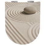 Abattant wc wood slim feng shui brillant, descente assist�e et d�clipsable - olfa