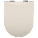 Olfa - abattant uni wood slim double avec descente assiste crme 36. 5x48 cm