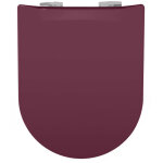Abattant wc wood slim prune brillante - descente assiste - dclipsable - olfa
