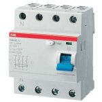 Abb - disjoncteur diff�rentiel fh200, 4 p�les, 63a, 30ma, type ac ( prix pour 1 )