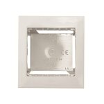 Prise en saillie avec cadre pour 1 / 2module blanc n2991. 1 bl srie niessen zenit