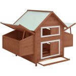 Abcrital - the living store poulailler moka et blanc 150x96x110 cm bois de sapin massif - poulailler ... Abcrital - the living store poulailler moka et blanc 150x96x110 cm bois de sapin massif - poulailler ...