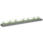 The living store lit surlev  gabion acier galvanis 270x30x10 cm - jardinire  gabion - bordure de ...