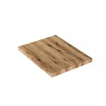 Abitare - tagre de salle de bain pour vasque sur pied 60x46x3, 8 cm noyer fonc - metz - mensola