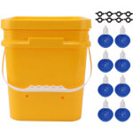 Abreuvoir automatique pour poulet avec baril portatif de 12 l, �quipement pour boire de la volaille, ...