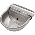 Abreuvoir à eau en acier inoxydable avec bouchon de vidange et valve à flotteur réglable pour cheval, ... Abreuvoir à eau en acier inoxydable avec bouchon de vidange et valve à flotteur réglable pour cheval, ...