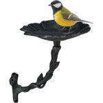 Abreuvoir � oiseaux suspendu, en fonte, r�sistant au gel et pluie, style r�tro et motif � fleur, vert ...