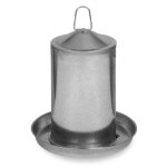 Abreuvoir poule en acier galvanisé double paroi 4l - gaun Abreuvoir poule en acier galvanisé double paroi 4l - gaun