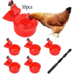 Abreuvoir poules, diy 10 pcs abreuvoir automatique kit, abreuvoir volaille automatique avec scie  trou ...