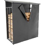 Clp - abri pour bois de chauffage ruston en aluminium avec bâche de protection m Clp - abri pour bois de chauffage ruston en aluminium avec bâche de protection m