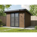 Direct abris - abri de jardin composite alma - 9m2 brun - cabane de jardin Direct abris - abri de jardin composite alma - 9m2 brun - cabane de jardin