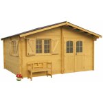 Habrita - abri nancy double pente 22, 87 m ? pica massif 42 mm ? plaques ondules bitumes ? sans ...
