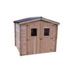 Habrita - foresta - abri dublin en madriers douglas 28mm sans plancher 5, 32m� - du2421. 02n