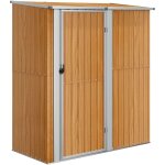 Abri de jardin 180, 5x97x209, 5 cm acier galvanis aspect bois - vidaxl