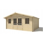 Altanka - abri de jardin en bois - 19, 20m2 - 4, 80x4m - ep. 40mm - couleur: naturel