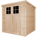 Abri de jardin en bois - porte verrouillable de haute qualit - stockage extrieur l204xl204xh200 cm ...