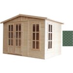 Abri de jardin en bois 6 m2 - l332xp222xh232cm - cabanon jardin ext�rieur avec sol - maison d'�t� avec ...