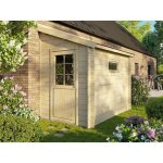 Direct abris - abri de jardin bois adossable 4, 7m2 - 180 x 275 cm - epaisseur murs : 28mm - adoss 5 ...