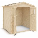 Abri de jardin - bois brut - 4 m�