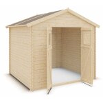 Abri de jardin - bois brut - 6 m�