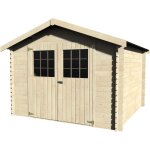 Dcor et jardin - abri de jardin en bois grande flodova. 28mm, 300x300cm. 8. 88m
