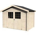 D�cor et jardin - abri de jardin bois flosova 298x198 cm - surface utile : 4, 70 m� - �paisseur : 28 ...