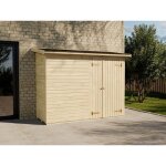 Abri de jardin en bois leif 2, 2 m2 naturel