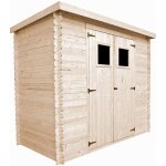 Timbela - abri de jardin en bois m310 - 2, 63 m - extrieur h200 x 239 x 142 cm