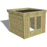 Abri français - abri de jardin bois pin autoclave 27mm - 2, 64x2, 64m / 7m2 - bac acier Abri français - abri de jardin bois pin autoclave 27mm - 2, 64x2, 64m / 7m2 - bac acier