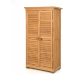 Abris de jardin en bois de sapin - armoire intermp�able avec portes � persiennes et toit en bitume - ...