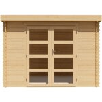 Abri de jardin en bois avec toit plat 9, 86 m² épaisseur 28 mm - lotavi Abri de jardin en bois avec toit plat 9, 86 m² épaisseur 28 mm - lotavi