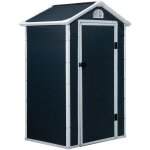 Outsunny - abri de jardin - cabanon porte verrouillable, fenêtre - dim. 1, 34l x 1, 04l x 2, 04h m - ... Outsunny - abri de jardin - cabanon porte verrouillable, fenêtre - dim. 1, 34l x 1, 04l x 2, 04h m - ...