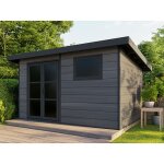 Direct abris - abri de jardin composite alma - 11m2 gris - garantie 20 ans - cabanon de jardin